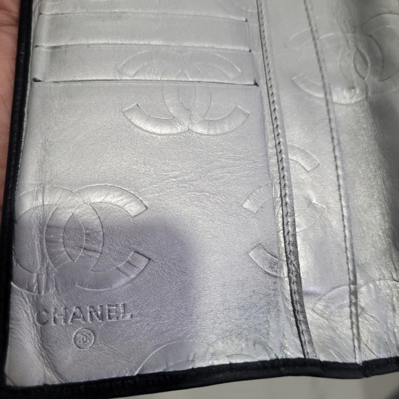 🔹️ CHANEL🔹️ Cambon Black Quilted Lambskin Leather CC Long Wallet ✨️🖤 COA - Picture 7 of 12